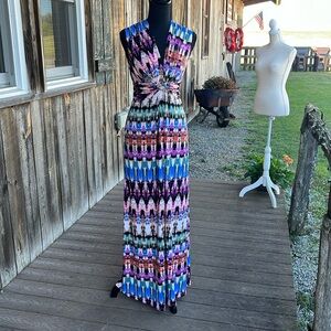 Eliza J size small Boho maxi dress sleeveless